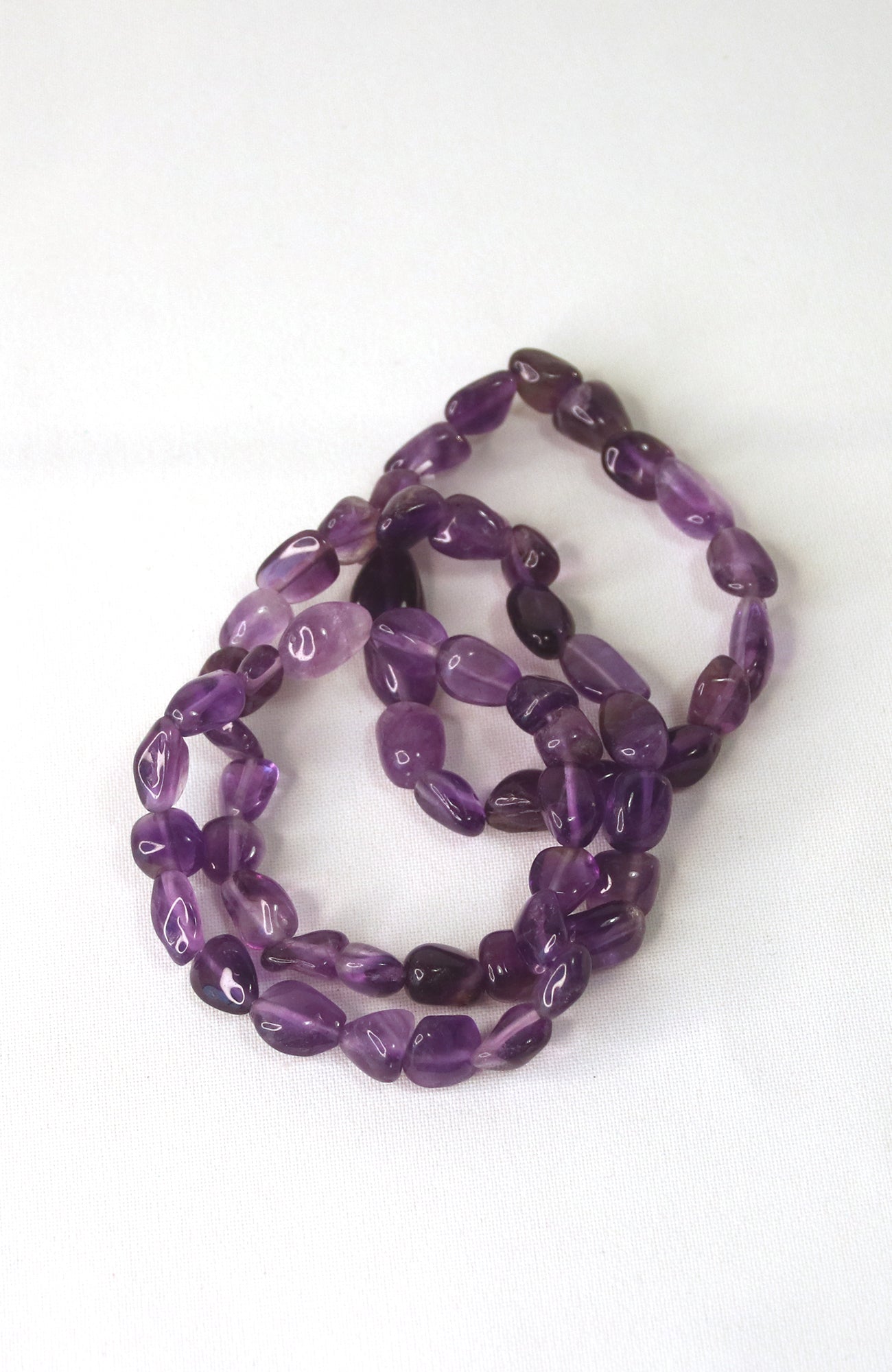 Amethyst 10mm Nugget Bracelet P